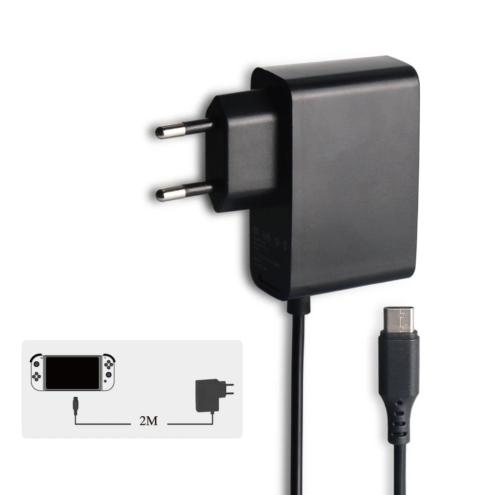 Eu-адаптер Для Nintendo консолью коммутатора адаптер переменного тока с usb-разъемом