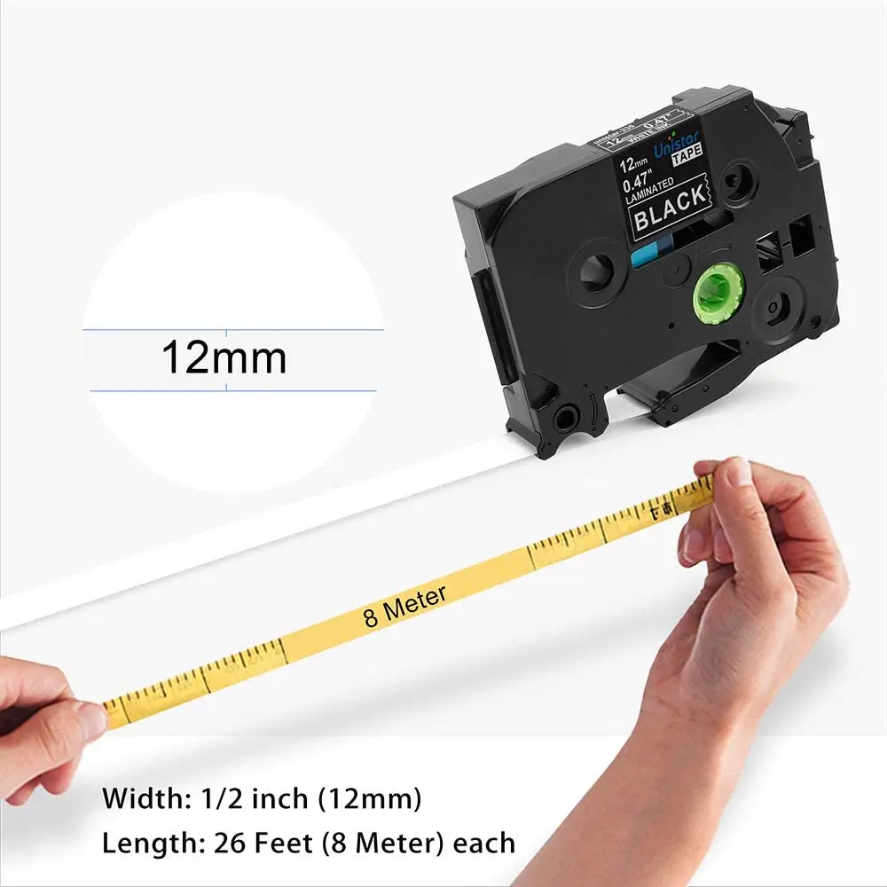 Unistar 5 шт. Φ комбинированный набор совместимый с Brother P-touch Tape 12 мм 231 цветная
