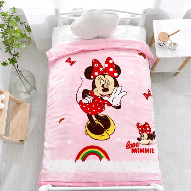 

3D Mickey Mouse Blanket Minnie Winter Bed Blankets Travel Bedding Fleece Throw Fleece Blanket Bedspread Kids Christmas Gift