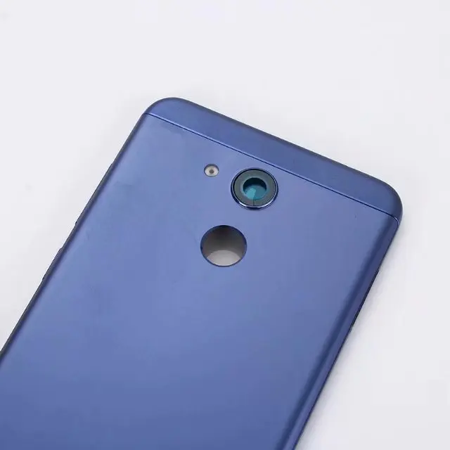 Чехол на заднюю крышку для Huawei Honor 6C Pro/Honor V9 Play металлическая задняя дверь ремонт батарея чехол+ кнопки камеры стекло