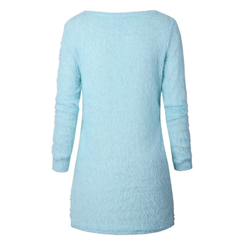 Pull Femme Hiver Nouveaute 2019 свитер женский плюшевый пуловер Повседневный длинный рукав