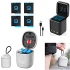 TELESIN умное зарядное устройство для быстрой зарядки аккумуляторов 1750 мАч, литий-ионный аккумулятор с TF-картой, зарядное устройство s