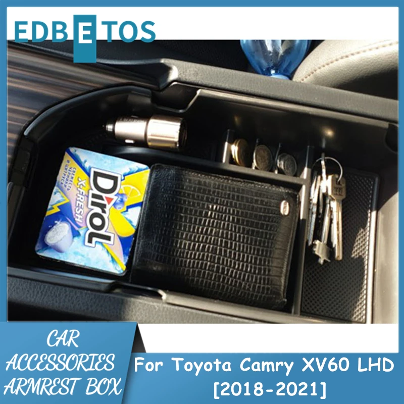 Автомобильный Центральный консольный ящик для Toyota Camry 2018 2019 2020 аксессуары