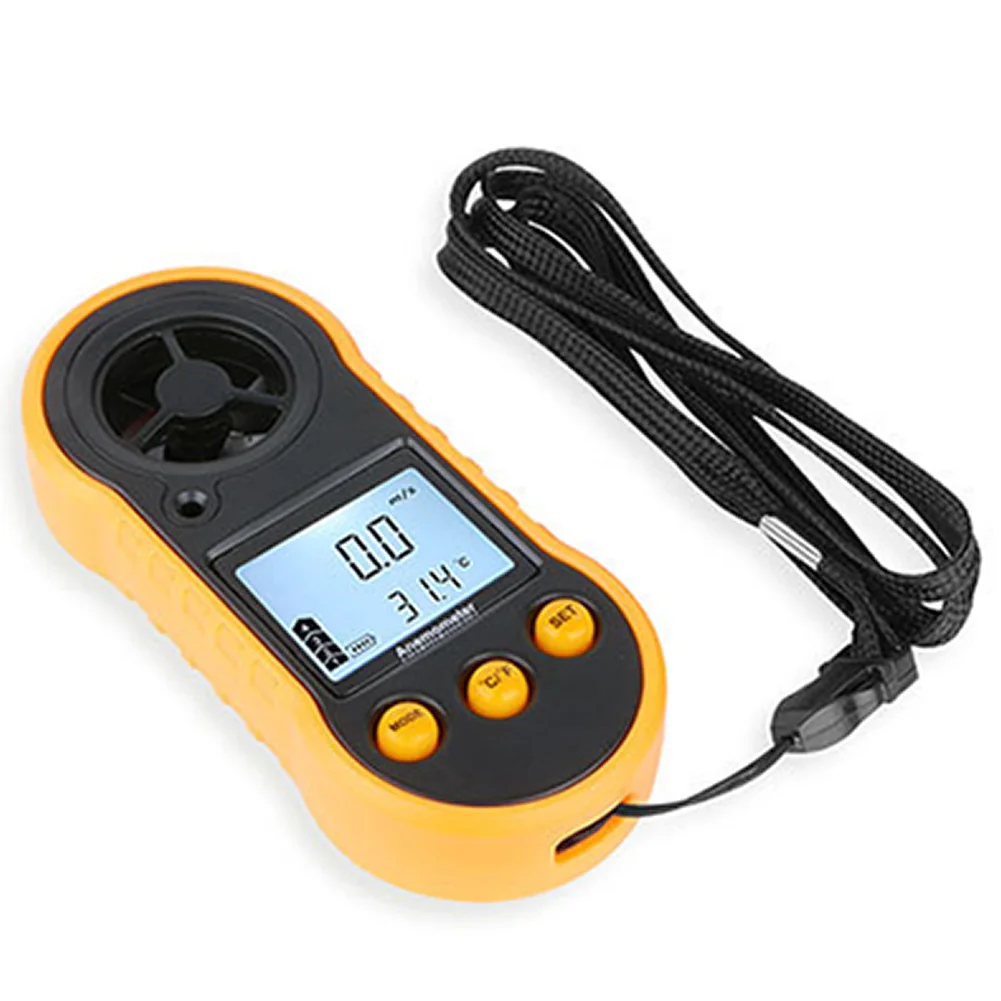 Высокоточный измерительный прибор с ЖК дисплеем ручной анемометр измеритель