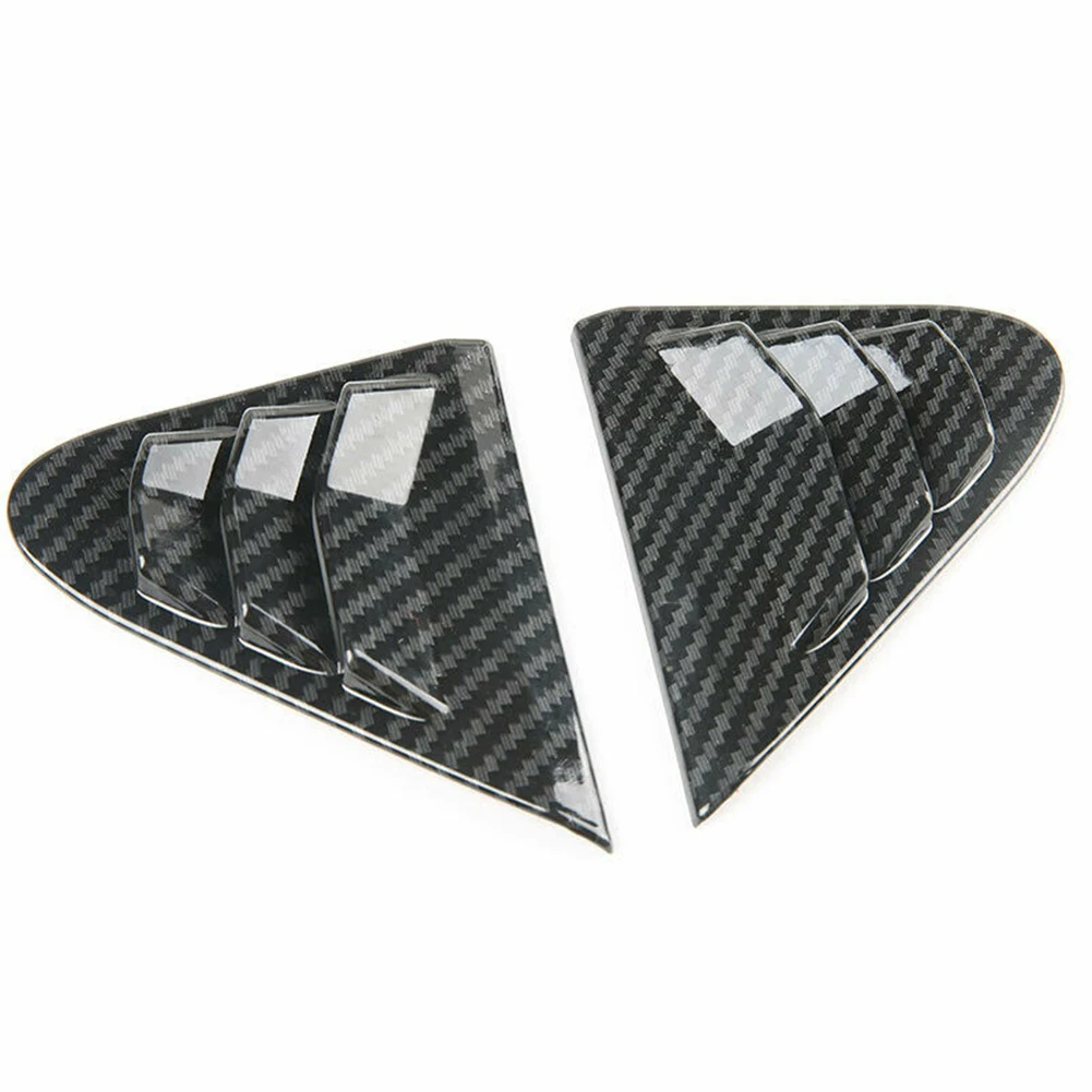 

A Pair For 2018-2020 Cadillac XT4 Carbon Fiber Side Louver Shutter Cover Trim Rear Triangular Glass Shutter Decorate Stickers