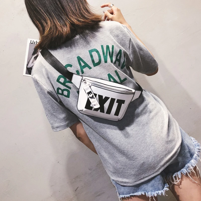 Поясная Сумка из искусственной кожи для женщин забавные дамские сумочки с