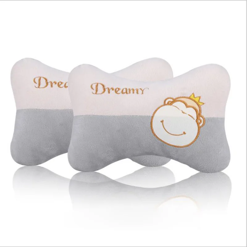 2 шт. универсальные подушки для шеи в мультяшном автомобиле плюшевый дышащий