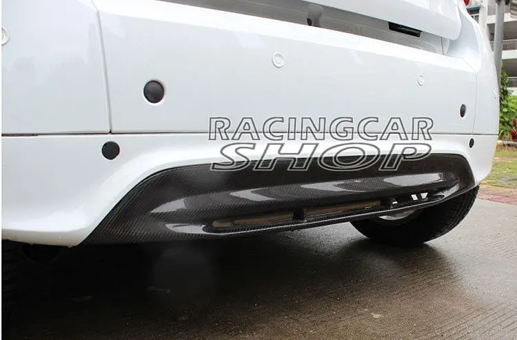Настоящий углеродного волокна задний бампер диффузор спойлер для губ подходит