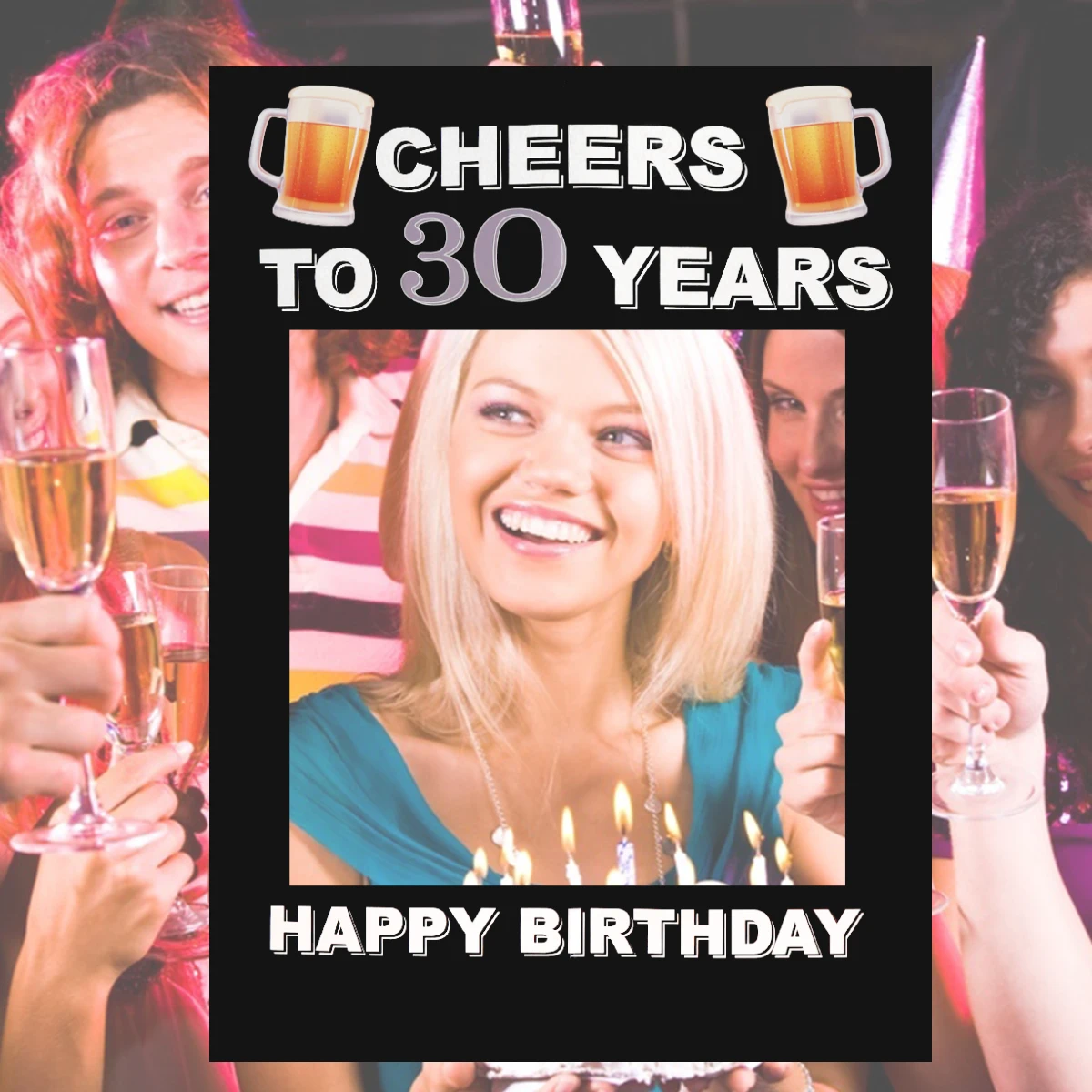 1 шт. реквизит для празднования 30 летия дня рождения бумажная фоторамка торжества