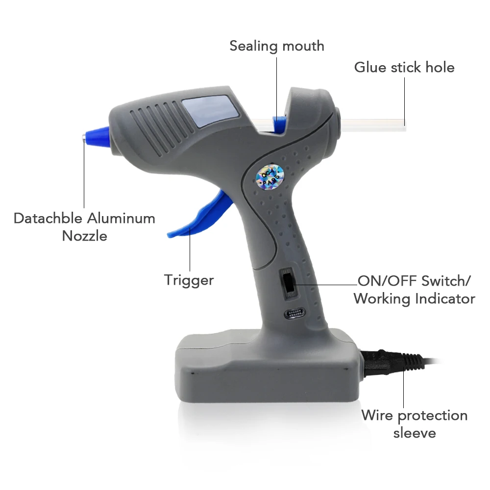 Клеевой пистолет промышленный беспроводной клеевой постоянного тока