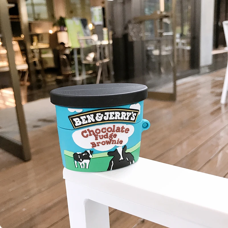 Беспроводные наушники Chocolate Ice Cream Bluetooth чехол для AirPods 3 2021 зарядная коробка |