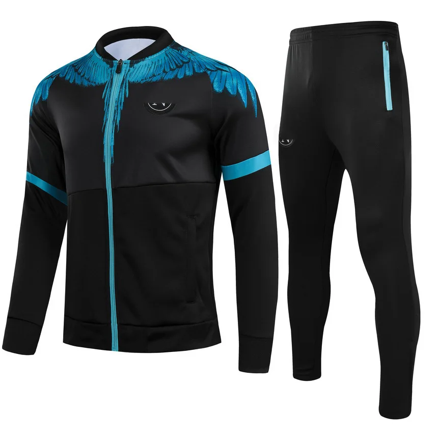 

2012 2022 New full zipper jacket men's football suit sports suit football match appearance suit training suit