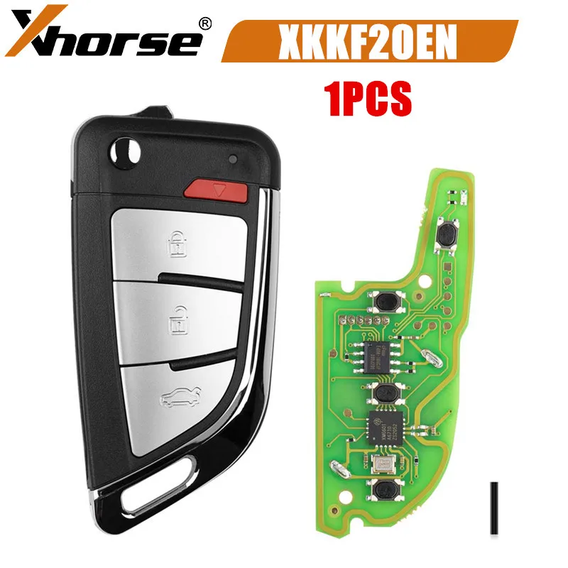

1PCS XHORSE XKKF20EN Wire Remote Key Memoeial Knife Style 3 Buttons Compatible with VVDI2 and Mini Remote Programmer