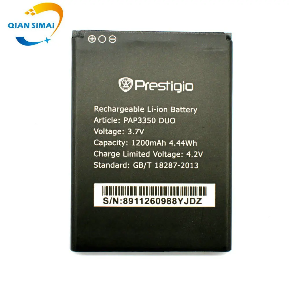 1PCS PAP3350 DUO 1200mAh Original High quality battery For Prestigio Multiphone | Mobile Phone Batteries