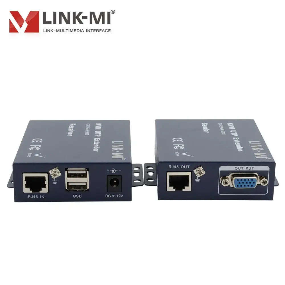 Фото K103TRU LINK-MI м VGA USB KVM-удлинитель через один utp-кабель Cat5e/6 для клавиатуры, мыши и видеопорта, макс. 300 м №3