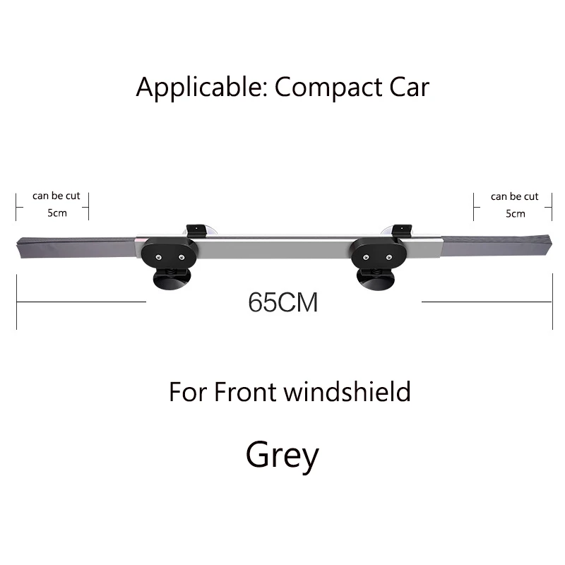 65cm-front-grey Авто Выдвижная Автомобильная шторка на переднее и заднее окно солнцезащитный козырек на лобовое стекло Защита солнцезащитный козырек для большинства внедорожников/MPV/грузовиков - Цвет: 65cm-front-grey