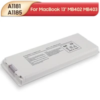 original replacement laptop battery a1181 a1185 for macbook 13 mb402 mb403 ma566fea mb881lla 59wh