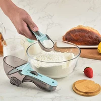 kitchen digital magnetic adjustable measuring spoons plastic scoop spoon with scale accessories worthbuy baking digit cup tools