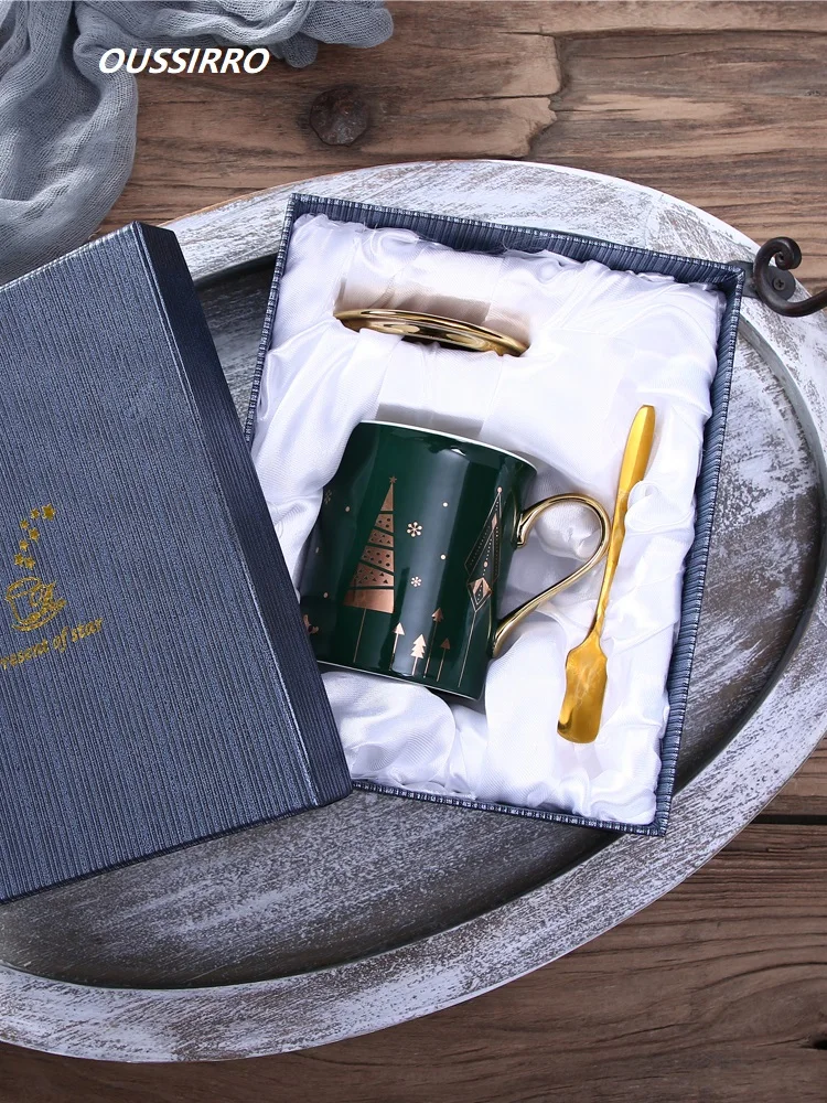 Набор керамических чашек фарфоровая тема созвездий Рождественская кружка LuckyMerry