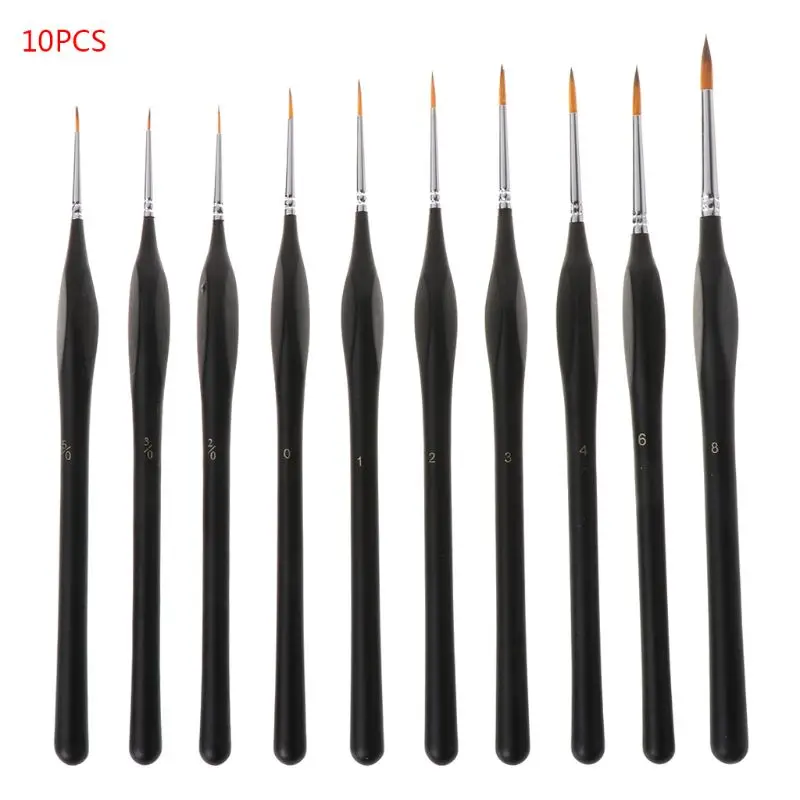 

Миниатюрная кисть для рисования маслом, 7 шт./компл., товары для рукоделия