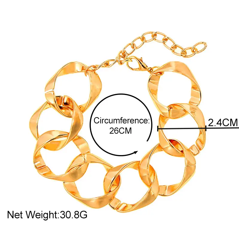 Браслеты на ногу JJFOUCS в стиле панк толстой цепочке Пляжная бижутерия для женщин