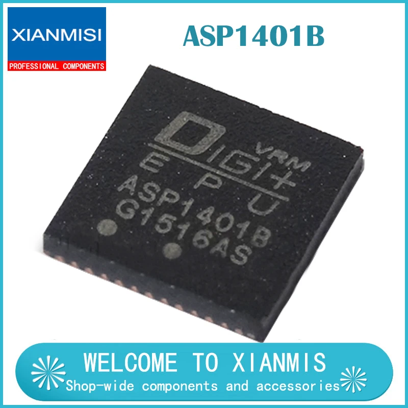 

Main control chip DIGI+VRM EPU ASP1401B SMD QFN