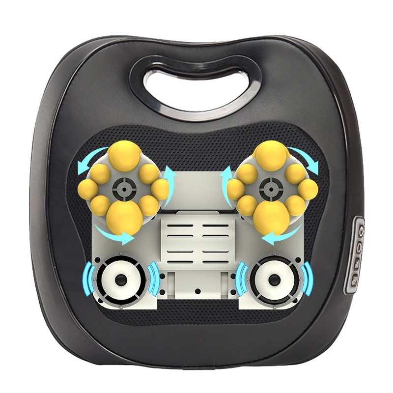 

Electric Massage Pillow with Car Home Duel Use Easy Carry Neck Back Shoulder Waist Body Massager Multi-Functional Vibration