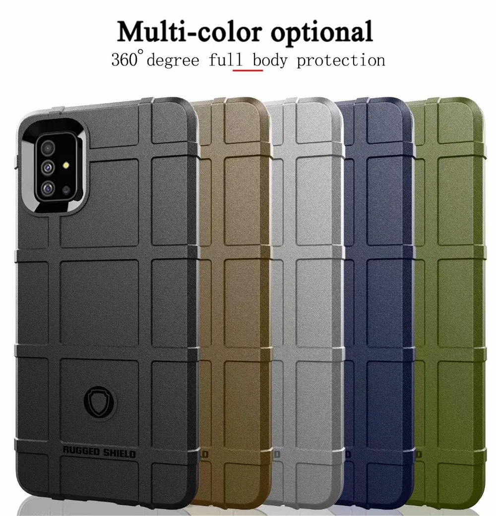 Silicone Rugged Fundas For Samsung Galaxy A91 A71 A81 A51 A21 A21S A01 A80 A90 A70S A50S A30S A60 A40S A30 A20E A10S Case Cover |