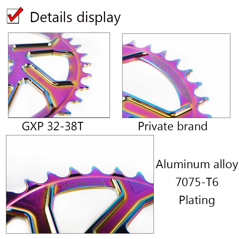 GXP MTB Crankset узкий широкий смещение 3 мм цепное кольцо из Алюминиевого Сплава 7075 T6