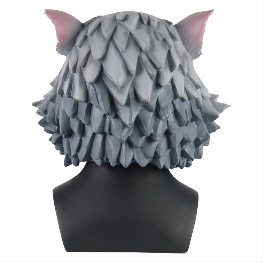 Inosuke Hashibira маска шлем демон Slayer Kimetsu no Yaiba Косплей свинка латексные взрослые маски