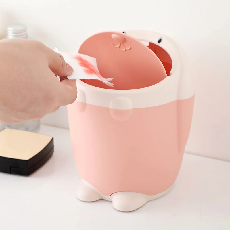 Настольная мини-корзина для мусора креативный контейнер с крышкой кухни