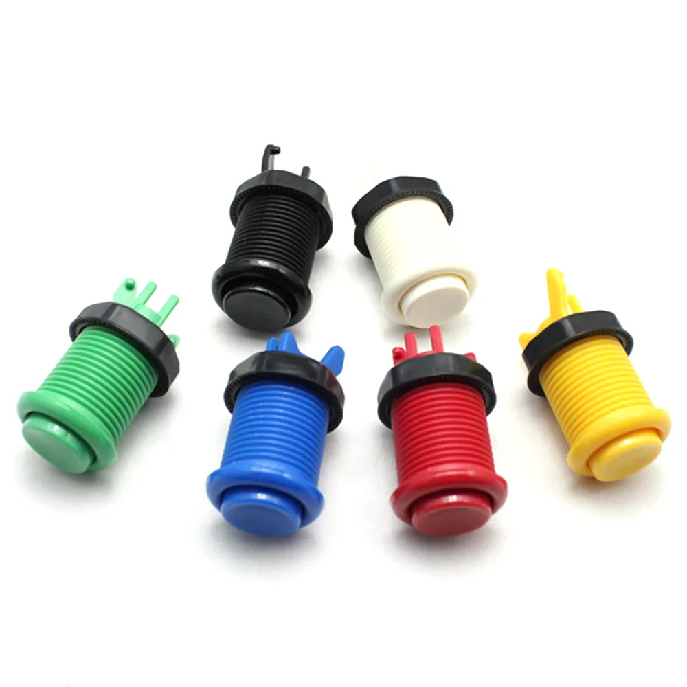 6 шт. оригинальная аркадная Кнопка фиолетовый Happ американский стиль длинный с