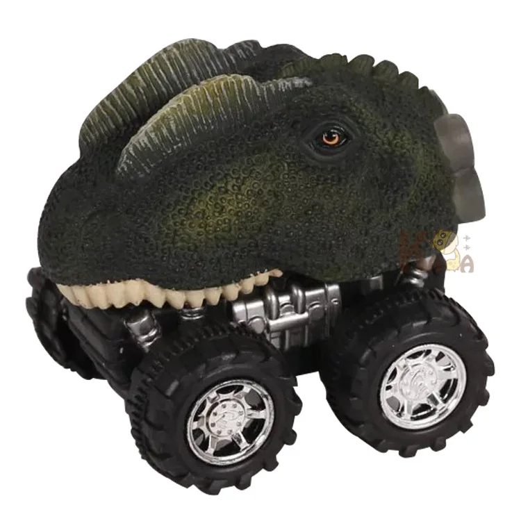 Hot sale Mini Dinosaur Car Model Children's Toy Dinosaur Pull back car Toy Tyrannosaurus Car Action Figure Toys Christmas gifts - Цвет: E
