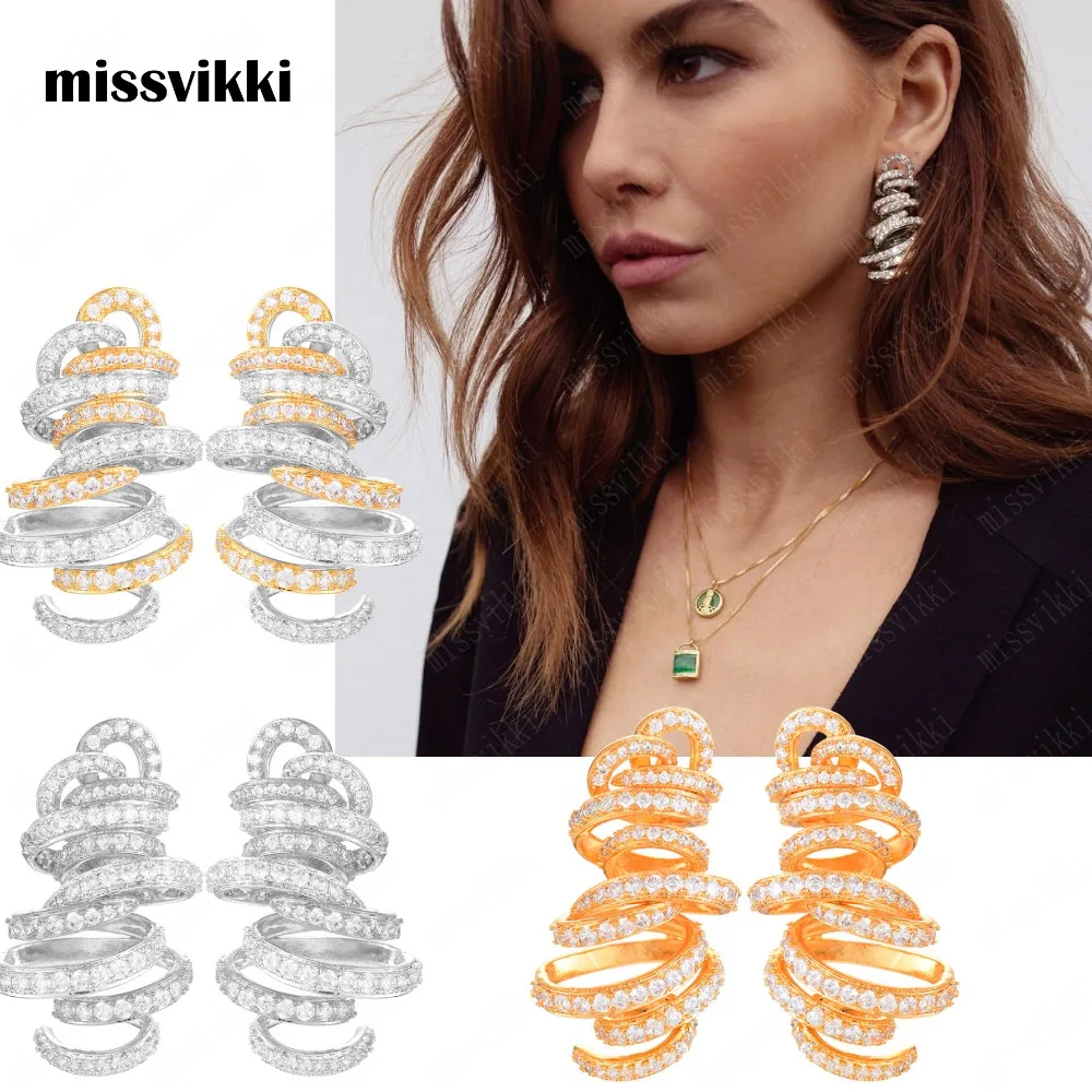 Missvikki Tornado Sandstorm серьги Букле д 'Орель femme серьги для женщин Monaco Дизайн Дубай серебряные свадебные ювелирные изделия