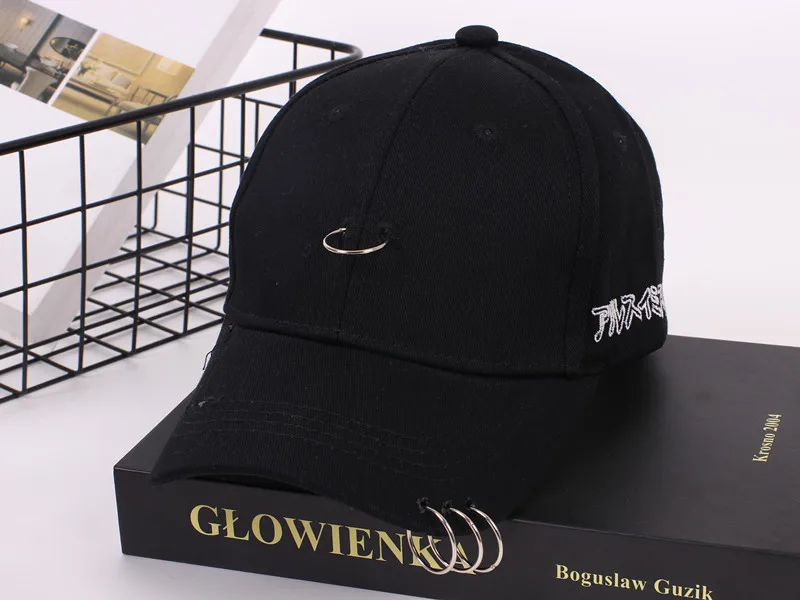 

New style hat iron ring embroidery letter outdoor duck cap
