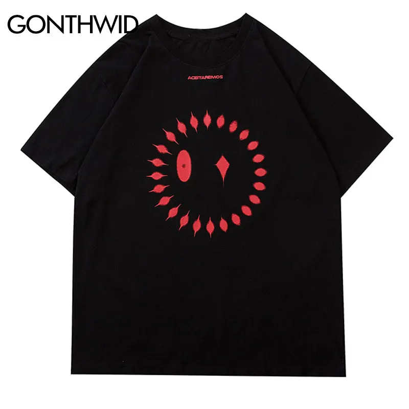 Мужская футболка с коротким рукавом GONTHWID хипстерская Повседневная креативным