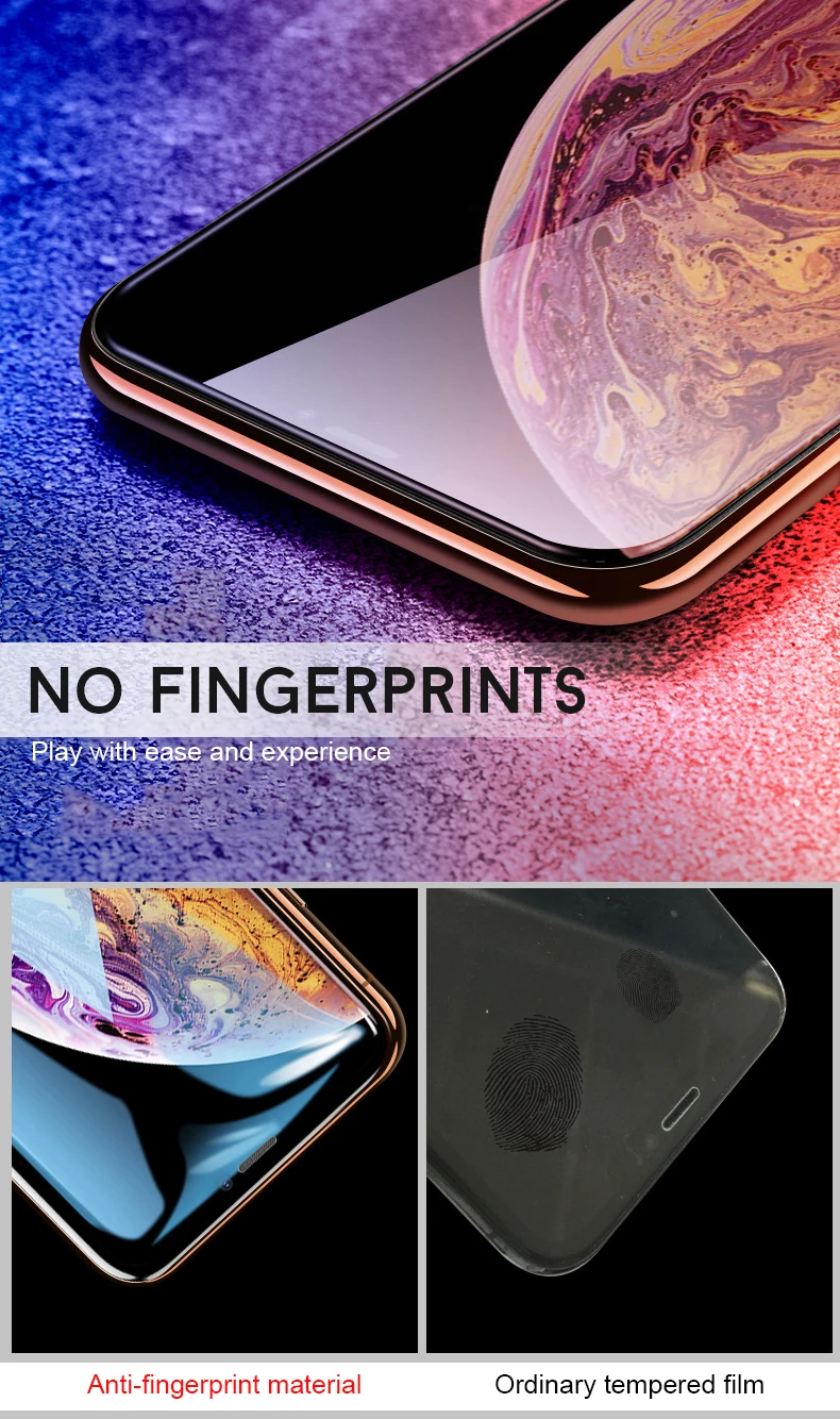 3 шт протектор экрана для iPhone XR XS макс. закаленное стекло для iPhone 7 6 6S 8 Plus 9D Полное стекло для iPhone X XS защитная пленка