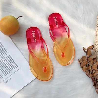 

Flip Flops Shoes Woman Sandals Women Slippers Non-slip Beach Shoes Fashion New 2021 Summer Large Size Flats Ladies Bathroom Shoe