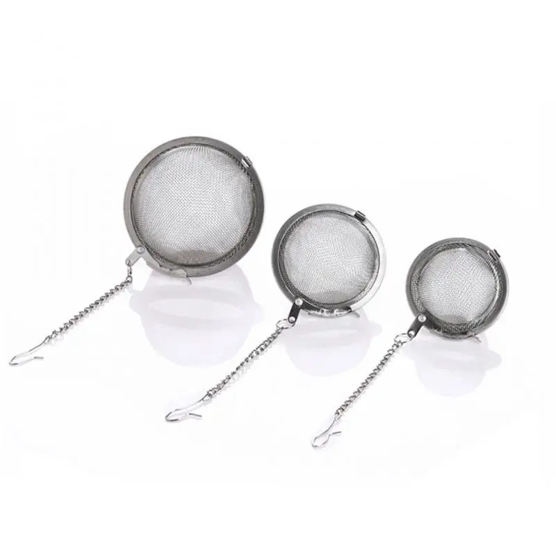 3 Size Optional Stainless Steel Seasoning Ball Strainer Mesh Solid Spice Residue Filter Tea Infuser Tools | Дом и сад