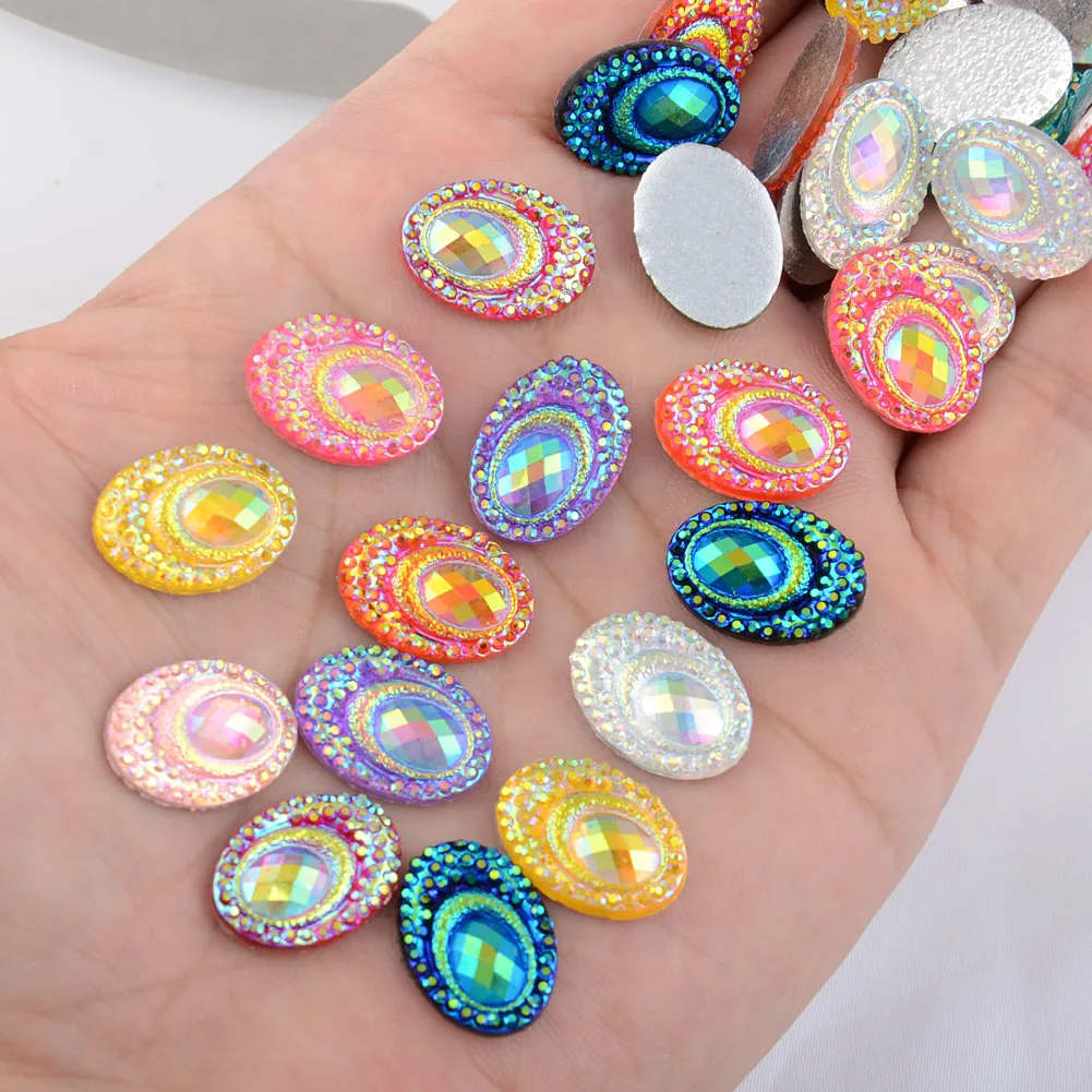 Стразы прямоугольные BOLIAO 20 шт. 13 х17 мм (0 51 х0.67 дюйма) | Дом и сад