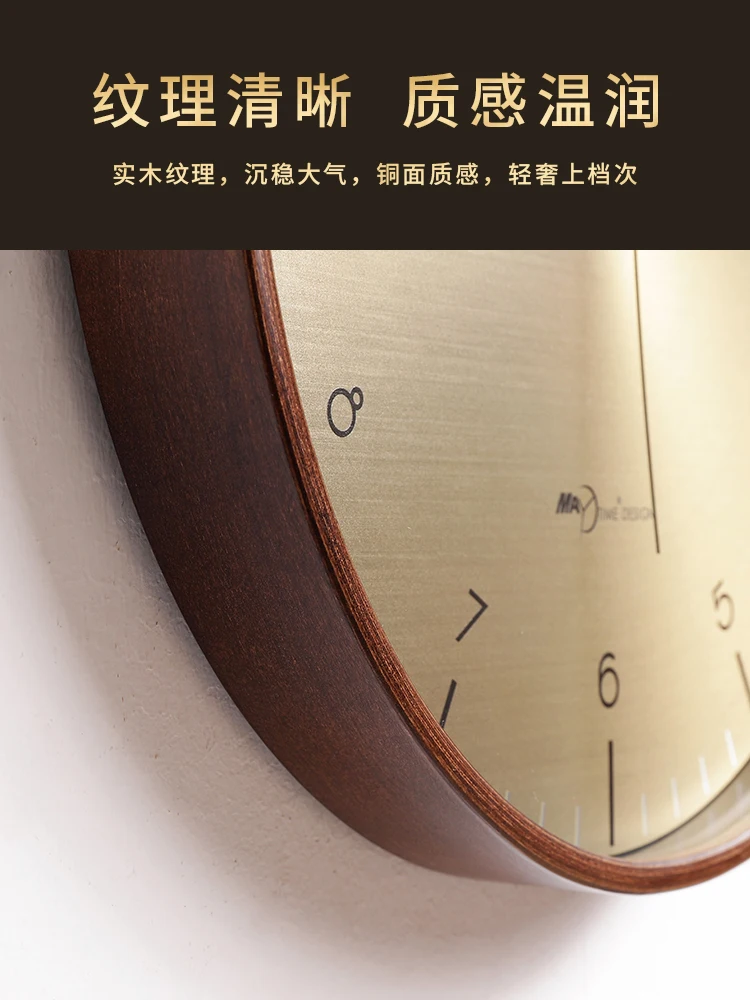 

Vintage Luxury Wall Clock Modern Design Silent Digital Antique Minimalist Wall Clock Rustic Living Room Klok Home Decor AD50WC