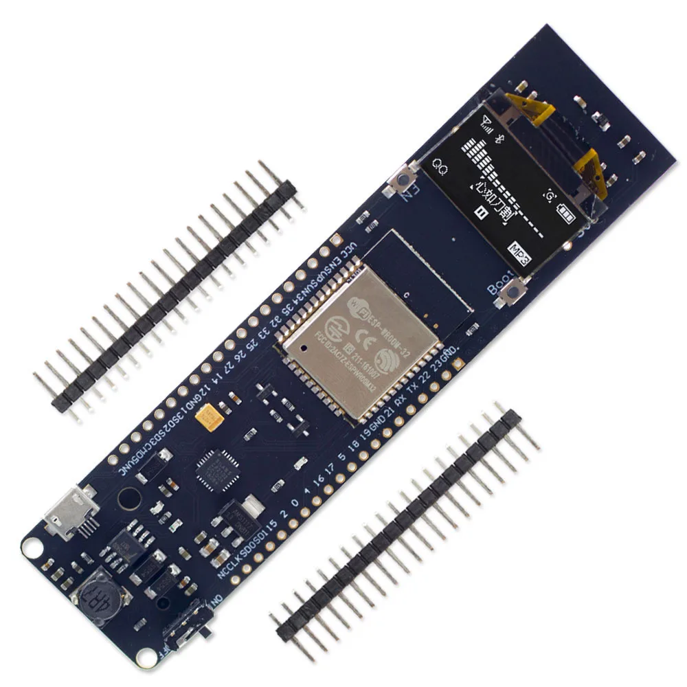 0,96 дюймовый oled-дисплей 18650 литиевая батарея WiFi Bluetooth щит ESP32 ESP-32 ESP8266 CP2102 модуль макетной платы