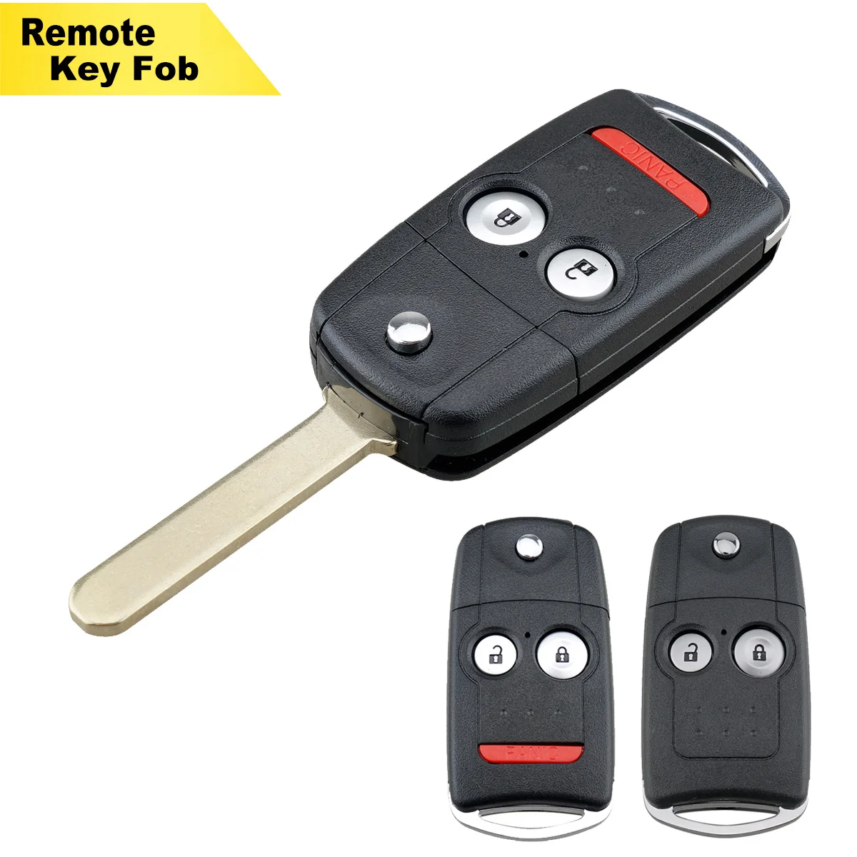 2 / 2 + 1 Buttons Car Key Fob Shell Replacement Remote Key Case Cover Fit for Honda Civic Accord Jazz CRV HON66 Blade