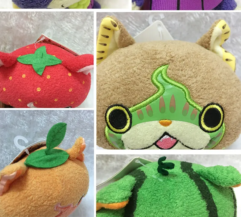 Японское аниме Йо-Кай часы Jibanyan серия фруктов арбуз клубника оранжевый виноград