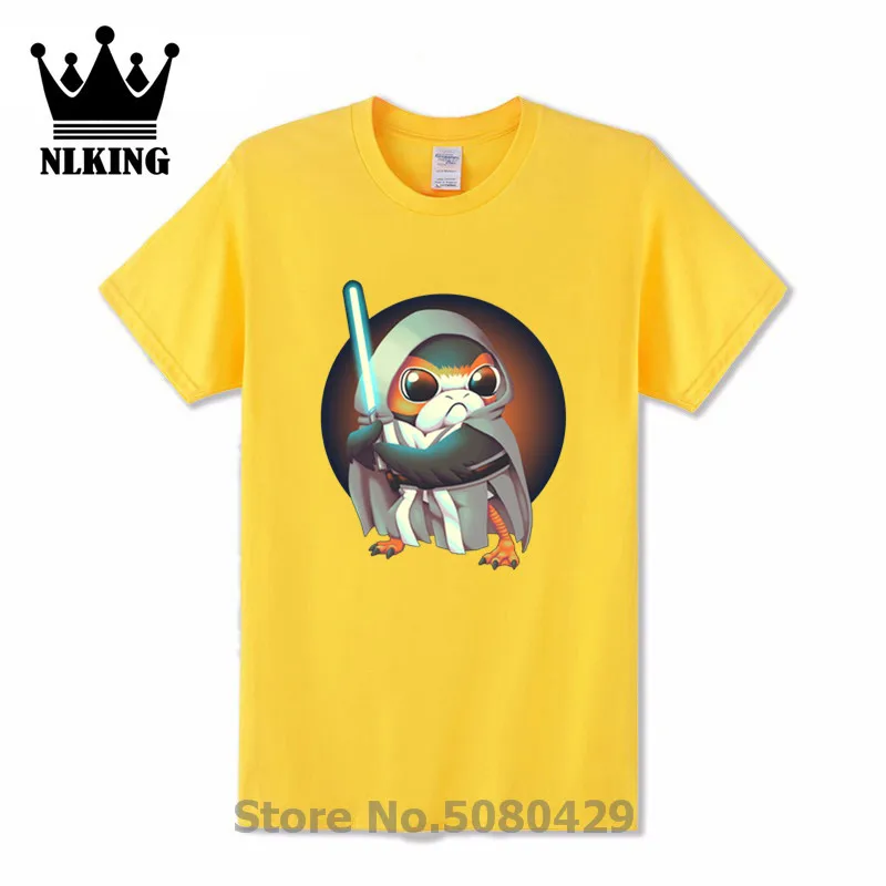 Самурайская порг футболка последний забавная короткая звезда поргле воин свет