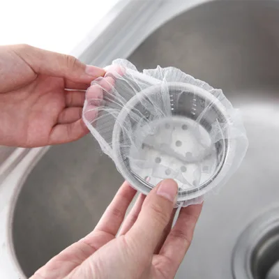 

Disposable Sink Filter Mesh Kitchen Waste Portable Storage Bag Prevent Floor Drain Sewer Blockages Home Life Good Help New