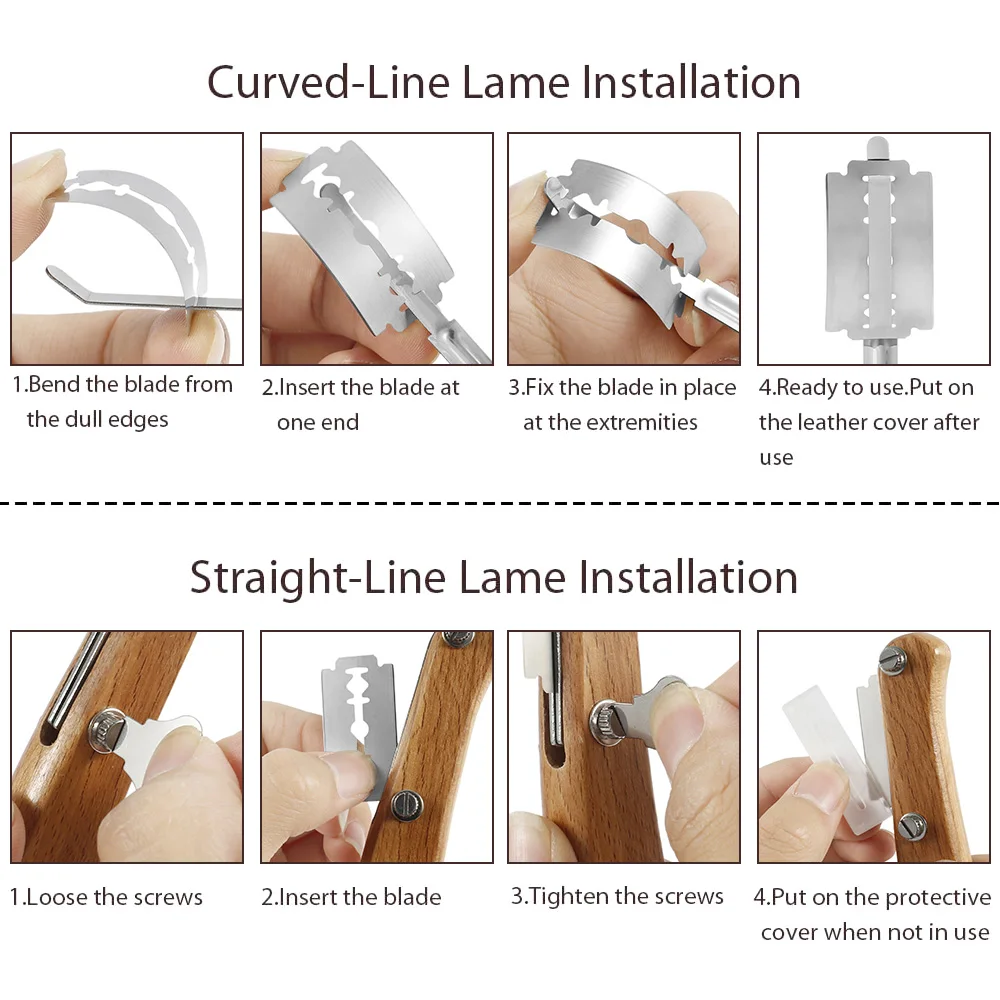 Изогнутый резак для хлебобулочных изделий Нержавеющая сталь хлеб обрезки Ножи
