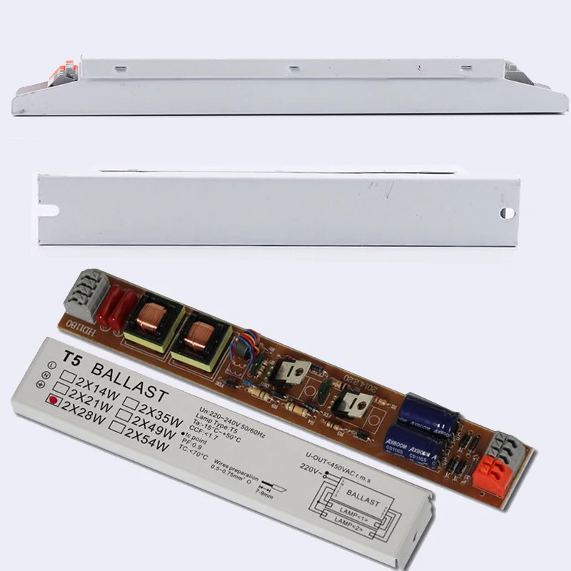 Флуоресцентный электронный балласт T5 с широким диапазоном напряжения 1 шт. 220-240 В