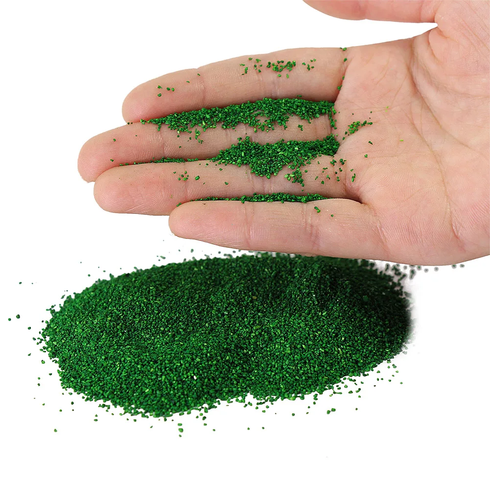

50 г/100 г миниатюрный Ландшафтный травяной порошок 1 мм гранулы для глубокого зеленого дерева порошок для строительства железной дороги Аксе...