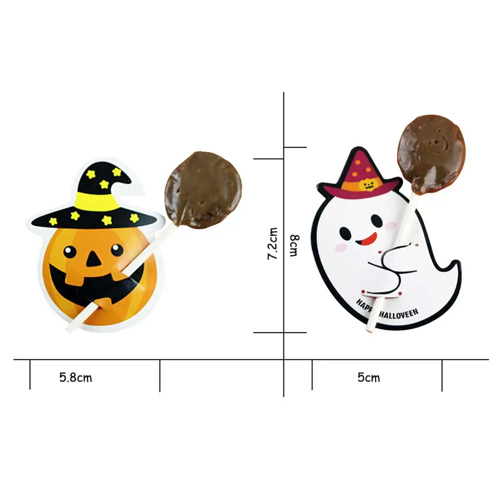 50 шт. DIY Милая тыква конфеты украшения бумажные карты сообщения фотография